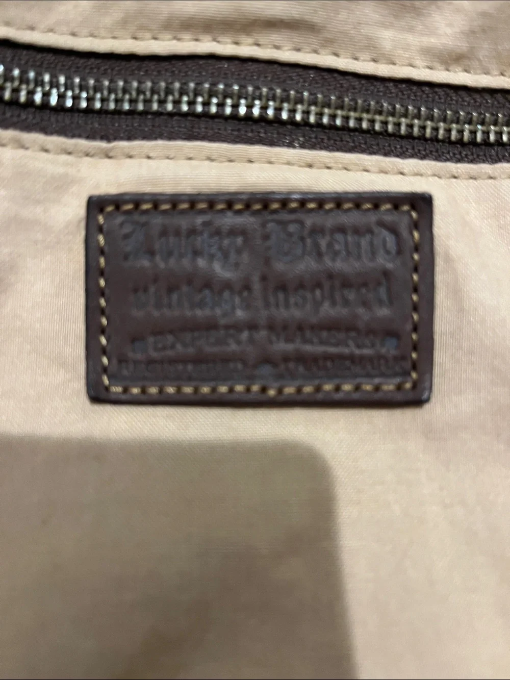 LUCKY BRAND dark brown leather slouchy shoulder/ hobo bag